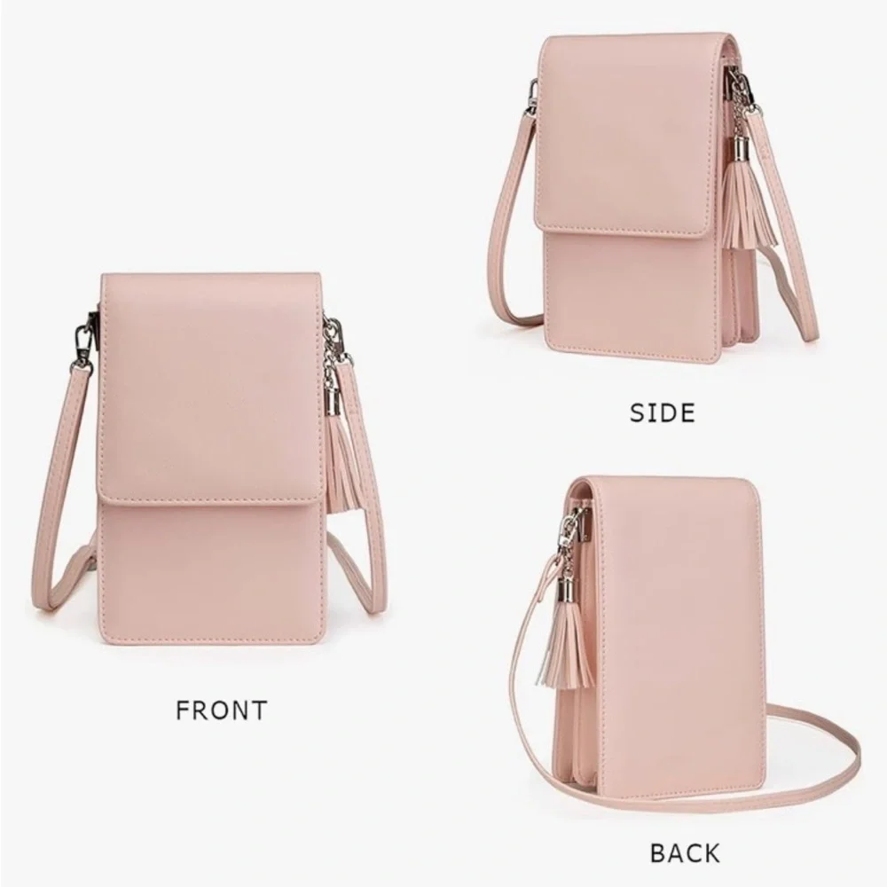 Pink Crossbody Cell Phone Purse